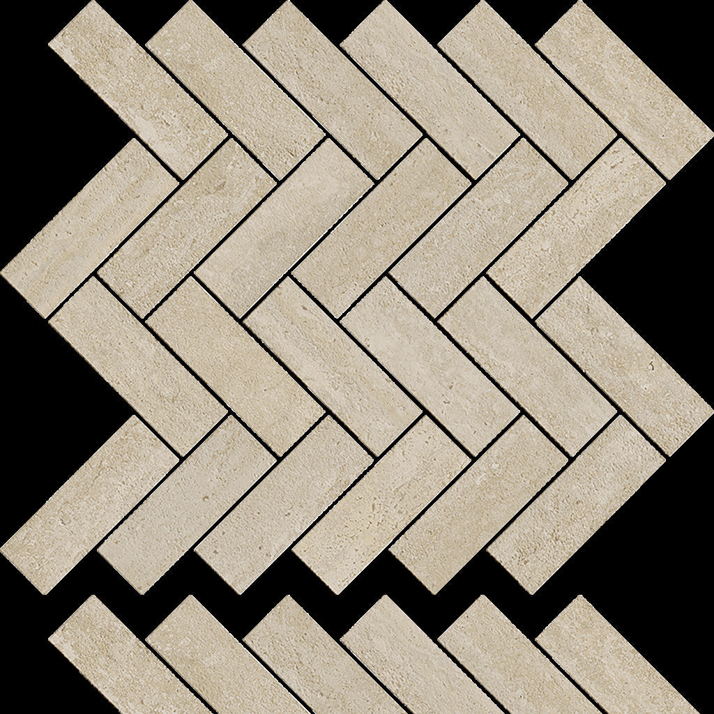 12x10 Herringbone Mosaic Matte / Afternoon